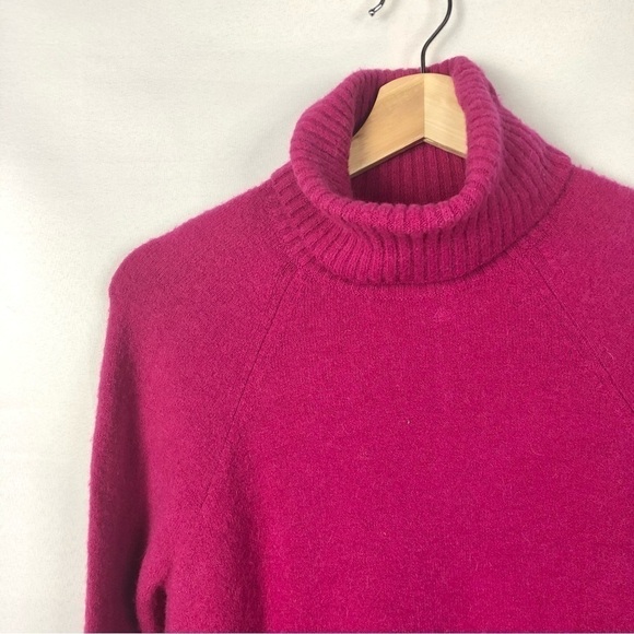 J. Crew Hot Pink Turtleneck Super Soft Pullover Sweater S - Picture 3 of 4